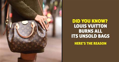 does louis vuitton burn their products|why did louis vuitton destroy handbags.